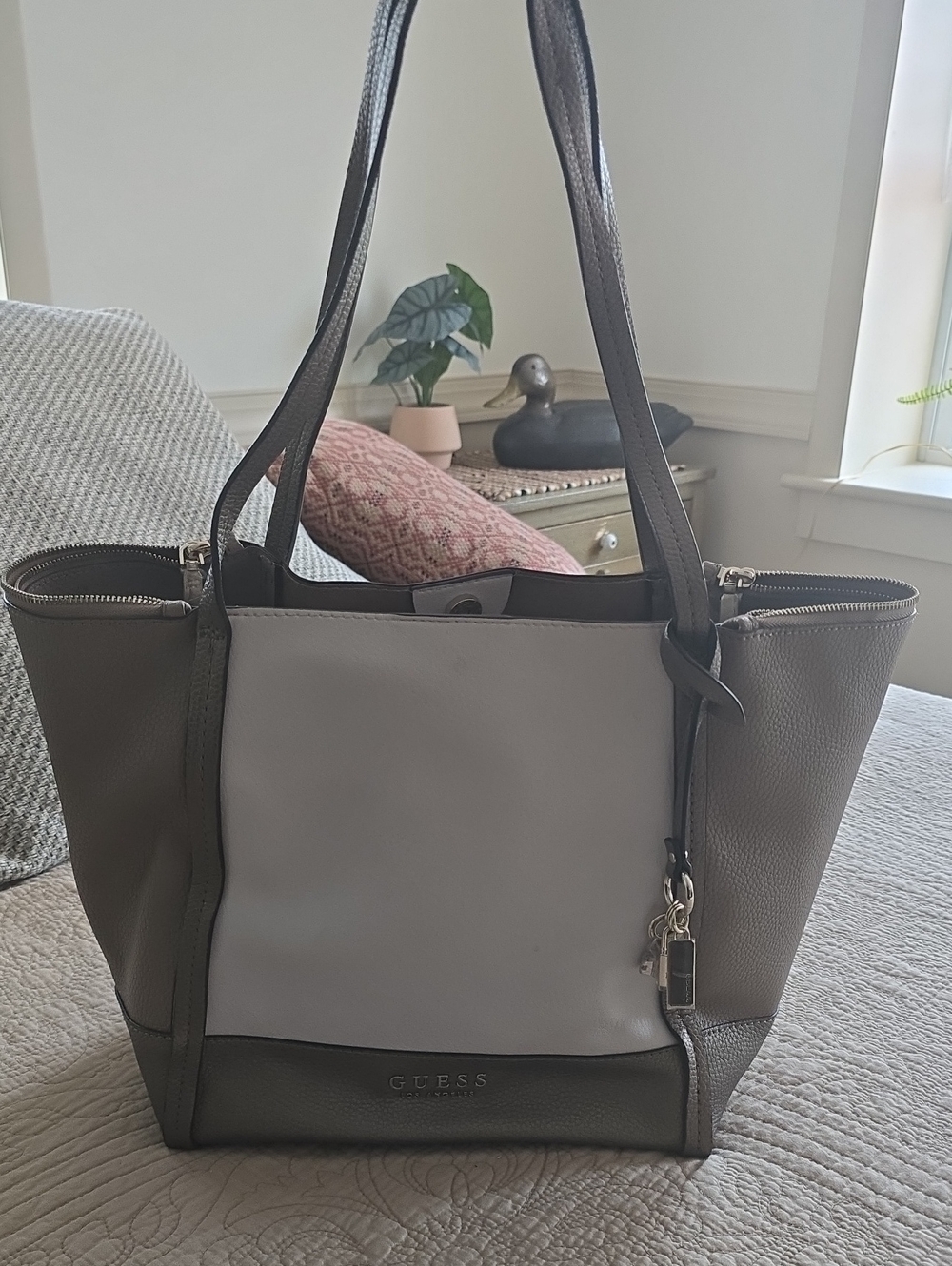 GUESS Two-Tone Purse/Shoulder Bag